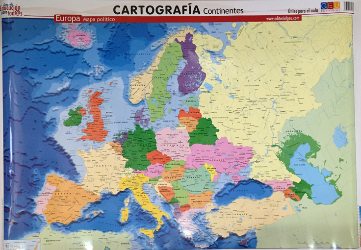 Mapa politico de europa.